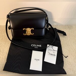 Celine Teen Triomphe Bag in Shiny Calfskin